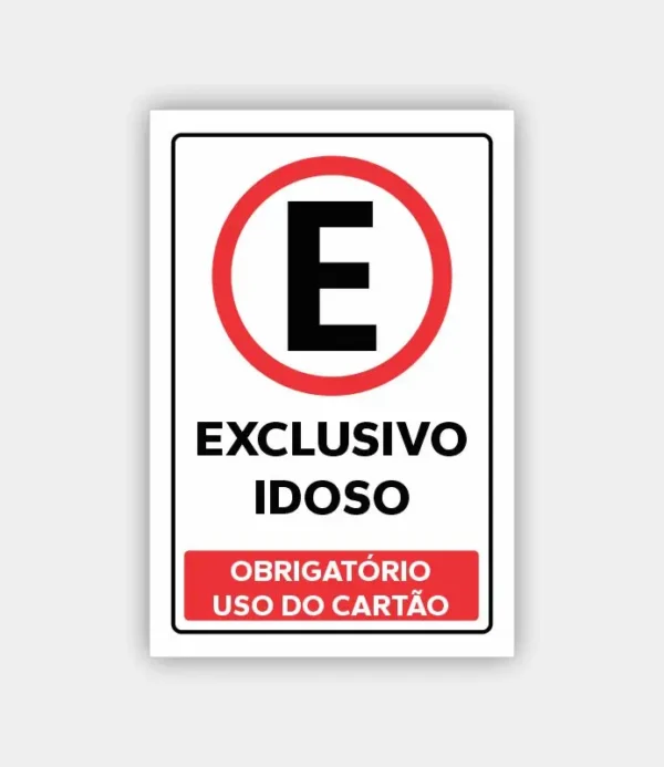 Condomínio Estacionamento Idoso