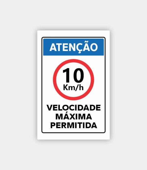 Condomínio Velocidade Máxima Permitida 10km